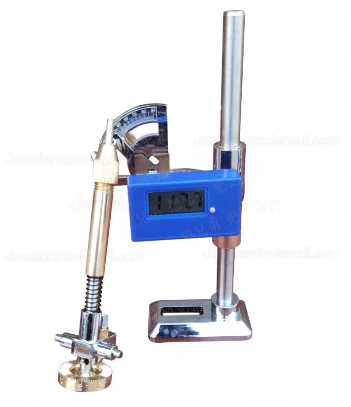 1Pcs Digital Display Angle Manipulator for Gem Faceting Machine Stainless Steel Copper Angle Polishing Handle